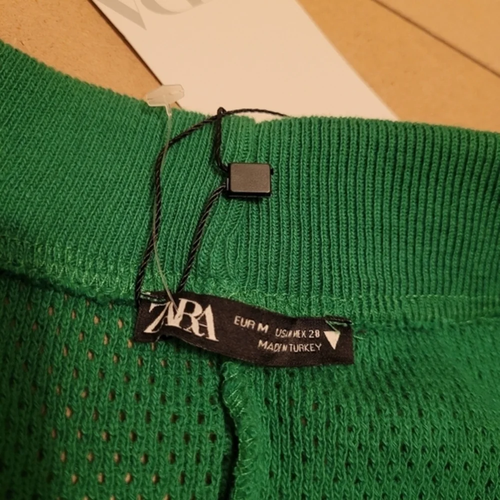 NWT Zara high rise flare pant,Retro, 70s,100% cotton knit,M - Picture 8 of 9